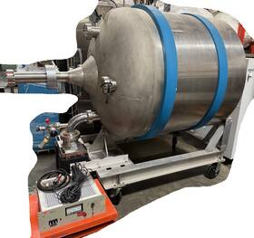 912-7022 Varian C198802 Huge Vacuum Chamber 52 Inch Od X 48 L Vacion Ion Pump Control Unit