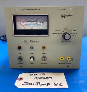 921-0062 Varian Vacuum Ion Pump Control Unit