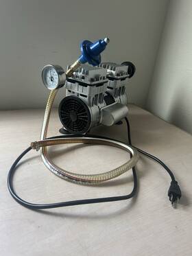 Wvp5 Viot Twin Piston Vacuum Pump 5.5cfm Lab Workshop Cnc Table Bagging Packing 80uf