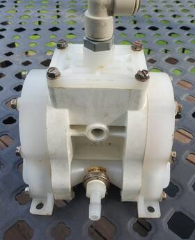 Wr10pp Warren-rupp Wr10 Double Diaphragm Pump Air Operated Polypropylene 3/8 Inch Size Npt