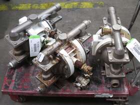 T206107 Wilden P220/ssppp/tsu/tf/stf/0695 Lot Of 3 Diaphragm Pumps