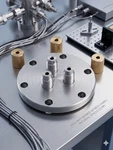 Mdc 601002 Compression Feedthrough Conflat/brass 2.75"CF High Vacuum. Fixed Price $245.00.