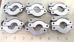 (6) Quick-release Clamping Rings Aluminum/plastic, Dn 10-16 Iso-kf A8B2. Fixed Price $29.50.