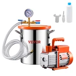 Vevor 1.5 Gallon Vacuum Chamber 3.5CFM Single Stage Pump Degassing Kit. Fixed Price $128.90.