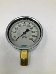 Wika Stainless Steel Industrial Liquid Filled Pressure Gauge 4" Dial 0-200PSI. Fixed Price $61.25.