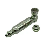 4" Metal Tobacco Smoking Hand Pipe Extended Chamber Lid Screens. Fixed Price $18.95.