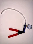 New Metal Hand Vacuum Pump With Gauge 1 METER/39 Inch Tube Red Rubber Grip. Fixed Price $26.99.