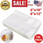 6"X10" 8"X12" Vacuum Sealer Bags Embossed Food Saver Magic Storage 100PCS. Fixed Price $14.99.