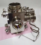 Mdc Mfg Multiport Uhv Chamber 12.5L Volume W/cf Flanges,ion Gauge,valve & Bnc. Fixed Price $3770.03.