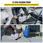 Vacuum Pump 12CFM Hp Single Stage Air Conditioning 110V 5PA Ultim. Fixed Price $221.67.