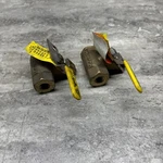 Lot Of 2 Apollo 75-101-41 Inline Lockable Bronze Ball Valve W/ Auto Drain, Read. Fixed Price $24.00.