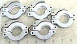 (5) Quick-release Clamping Rings Aluminum/plastic, Dn 20-25 Iso-kf B9B4. Fixed Price $29.50.