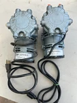 Two Gast LOA-P175-AA Vacuum Pumps Oilless Rocking Piston (115VAC, 2.44A, 60HZ). Fixed Price $450.00.