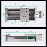 Eu/us Free Vat ZBX150 Effective Travel 300-600MM Linear Stage Motion Actuator. Fixed Price $521.14.