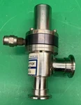Kurt J. Lesker SA0100PVQF Stainless Right Angle Pneumatic Valve. Fixed Price $135.00.