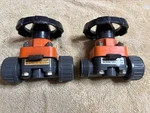 2- Georg Fischer Typ 314 1/2" DN25 Pvc-u Csm PN10 Diaphragm Valve Module Unit. Fixed Price $25.00.