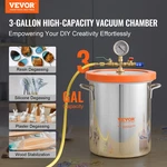 3 Gallon Vacuum Chamber, Silicone Degassing And Plaster. Fixed Price $89.57.