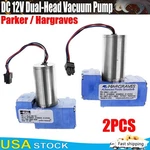 2* Parker/hargraves Brushless Vacuum Pump Mini Diaphragm Dual Head Air. Fixed Price $39.99.