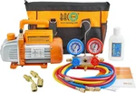 3.6CFM Vacuum Pump Kit With Gauge & R410A Mini Split Adapters - Case Included. Fixed Price $183.99.