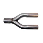 Exhaust Y Pipe 3.00" Dia Single Inlet To 2.25" Dual Outlets Aluminized Steel. Fixed Price $42.49.