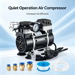 Lab Vacuum Pump Oilless 180W 50L/MIN W/ Pressure Gauge,silencer New. Fixed Price $95.99.