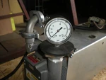 Alcatel ACP28 Vacuum Pump - Powers Up And Pulls As Shown. Fixed Price $1399.00.