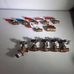 Brass Valves Shut Offs 1/2" Lot 12 Press Ball B&k Precision. Fixed Price $120.00.