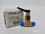 New Ham-let H-1280-B-N-1/4-A 1/4" Mnpt Brass Ball Valve Angle. Fixed Price $58.64.
