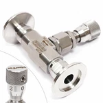 KF25 304 Stainless Steel Tube Fittings High Vacuum Metering Valve Bellows Sealed. Fixed Price $54.93.