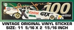 John Force Nhra Drag Racing 100 Wins - Vintage Original Vinyl Decal Sticker. Fixed Price $6.50.