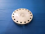 6.00" (DN100) Conflat Cf Flange Blank, 304 Stainless Steel By Varian. Fixed Price $100.00.