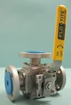 1" 150# Flo-tite 3-WAY Flanged Ball Valve W/ Locking Handle New E19. Fixed Price $100.00.