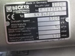 Becker Regenerative Vacuum Blower 3-PH Motor 220/440 60HZ .59HP SV5.90/1. Fixed Price $399.99.