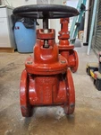 Kennedy 4 In. Flanged Nrs Gate Valve, Ductile Iron, Red-new. Fixed Price $799.00.