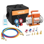 Vevor Vacuum Pump And Gauge Set 3.5 Cfm 1/4 Hp Single Stage Manifold. Fixed Price $119.99.