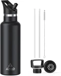 Stainless Steel Double Wall Water Bottles, Vacuum Insulated With Straw Li. Fixed Price $24.99.