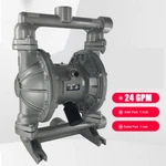 QBK-25L Air Operated Double Diaphragm Pump 1" Inlet Outlet Petroleum Fluid 24GPM. Fixed Price $176.85.