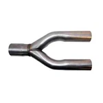 Exhaust Y Pipe 3.00" Dia Single Inlet To 2.50" Dual Outlets Aluminized Steel. Fixed Price $44.99.