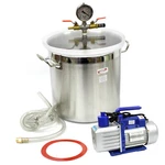 5 Gallon Vacuum Degassing Chamber Silicone Kit & Cfm Single Stage Pump Hose. Fixed Price $185.99.