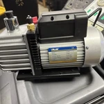Hfs(r) 2 Stage Vacuum Pump 3CFM, 1/3 HP1/4"-3/8" Sae Inlet Port. Fixed Price $150.00.