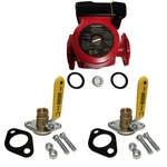 Liquidus 15-6SFC 3 Speed Circulator Pump W/ Fnpt Flanged Ball Valves 1". Fixed Price $141.75.
