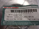 Brand New! C10517404, Edwards Vacuum, NW50 Clamp (metal Seals). Fixed Price $56.18.