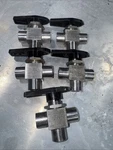 Lot Of 6- Ball Valve 40 Series, Way, Swagelok, SS-43XF4, 1/4 Fnpt 316SS. Fixed Price $175.00.