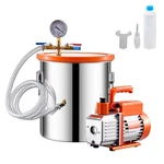 Gallon Vacuum Chamber 3.5CFM Single Stage Pump Degassing Kit. Fixed Price $128.99.