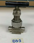 Swagelok SS-6NBSW6T-G 3/8" Socket Weld Needle Valve Stainless Steel Whitey. Fixed Price $15.00.