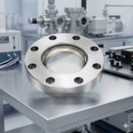 Conflat Corning 7056 Uhv Viewport 3.38" 1.4" DN50CF High Vacuum. Fixed Price $175.00.