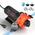 Vevor Water Pressure Pump 110V Ac Gpm 5-CHAMBER Electric Diaphragm 60 Psi. Fixed Price $75.99.