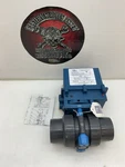 Plastomatic Pvc 120 Vac Electric Actuated Valve EBV200VT-PV True Blue EBV-104. Fixed Price $599.99.