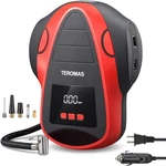 Teromas Tire Inflator Portable Air Compressor, Pump 110V AC/12V Dc, Red. Fixed Price $56.97.