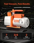 Vevor Vacuum Pump, 7 Cfm 3/4 Hp, Hvac Two Stage Rotary Vane For. Fixed Price $188.90.